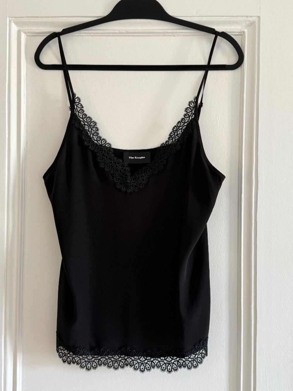 The Kooples Silk Camisole Medium Black